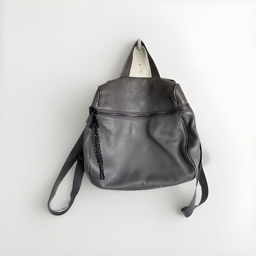 Aimee Kestenberg Gray Leather Backpack -Reposh